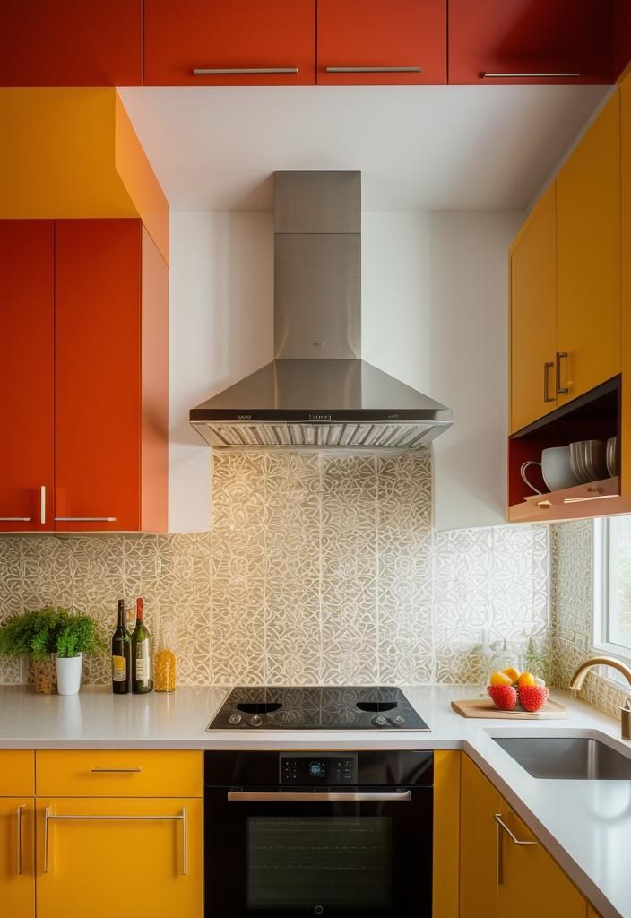 35 Stunning Kitchen Backsplash Ideas: Creative and Eye-Catching Designs 32 21. Geometric Backsplash Designs-0