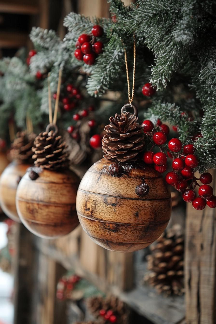 21 Cozy Mountain Lodge Christmas Decor Ideas 3 1. Woodland Christmas Tree Decor Essentials-0