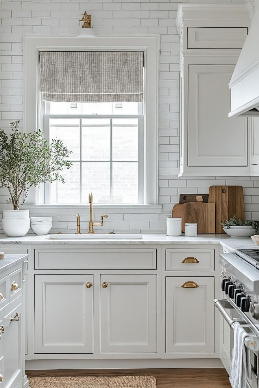 19. Bright White Cabinetry for Small Kitchens-1