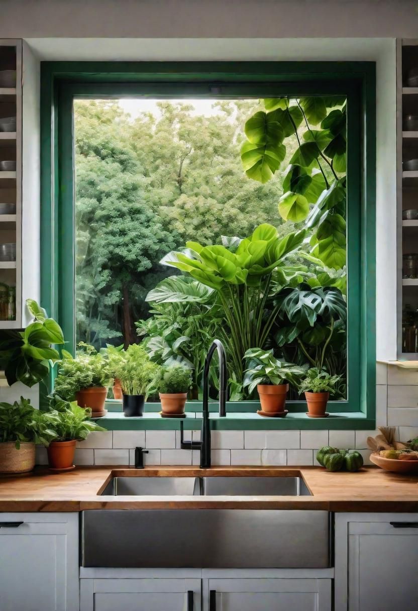 37. Greenery-Adorned Kitchen Windows-0