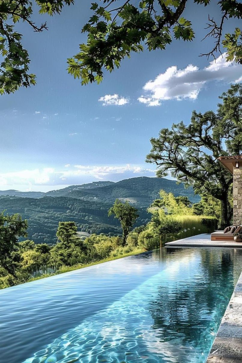 15 Modern Pool Designs Transforming Your Backyard 3 1. Waterfall-Edged Infinity Pool Designs-0