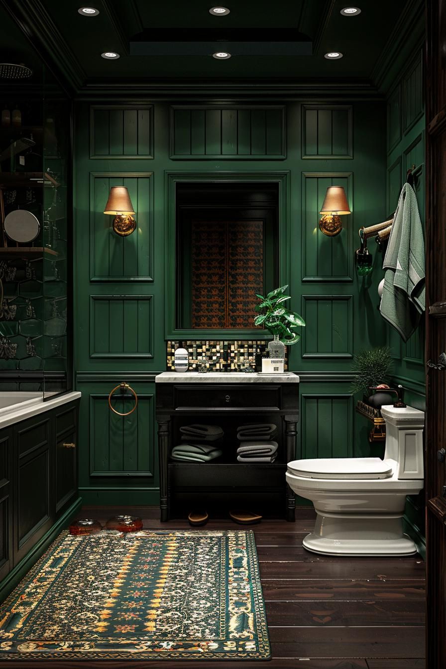 12. Art Deco Shiplap Bathroom Designs-1