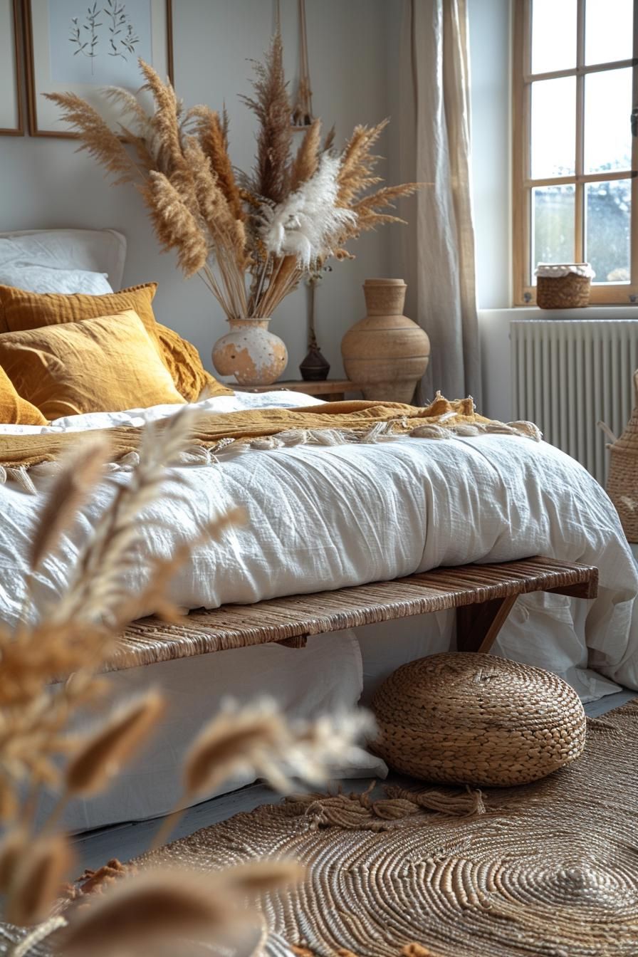 15 Aesthetic Coastal Bedroom Ideas For A Dreamy Retreat 31 14. Coastal Charm in Woven Baskets-0