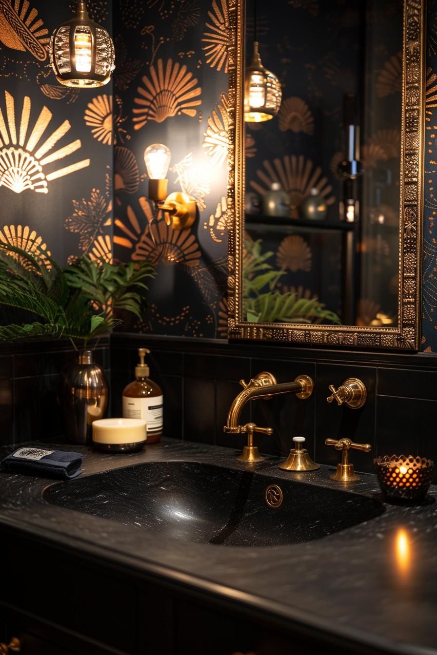 7. Glamorous Art Deco Bathroom Decor-0