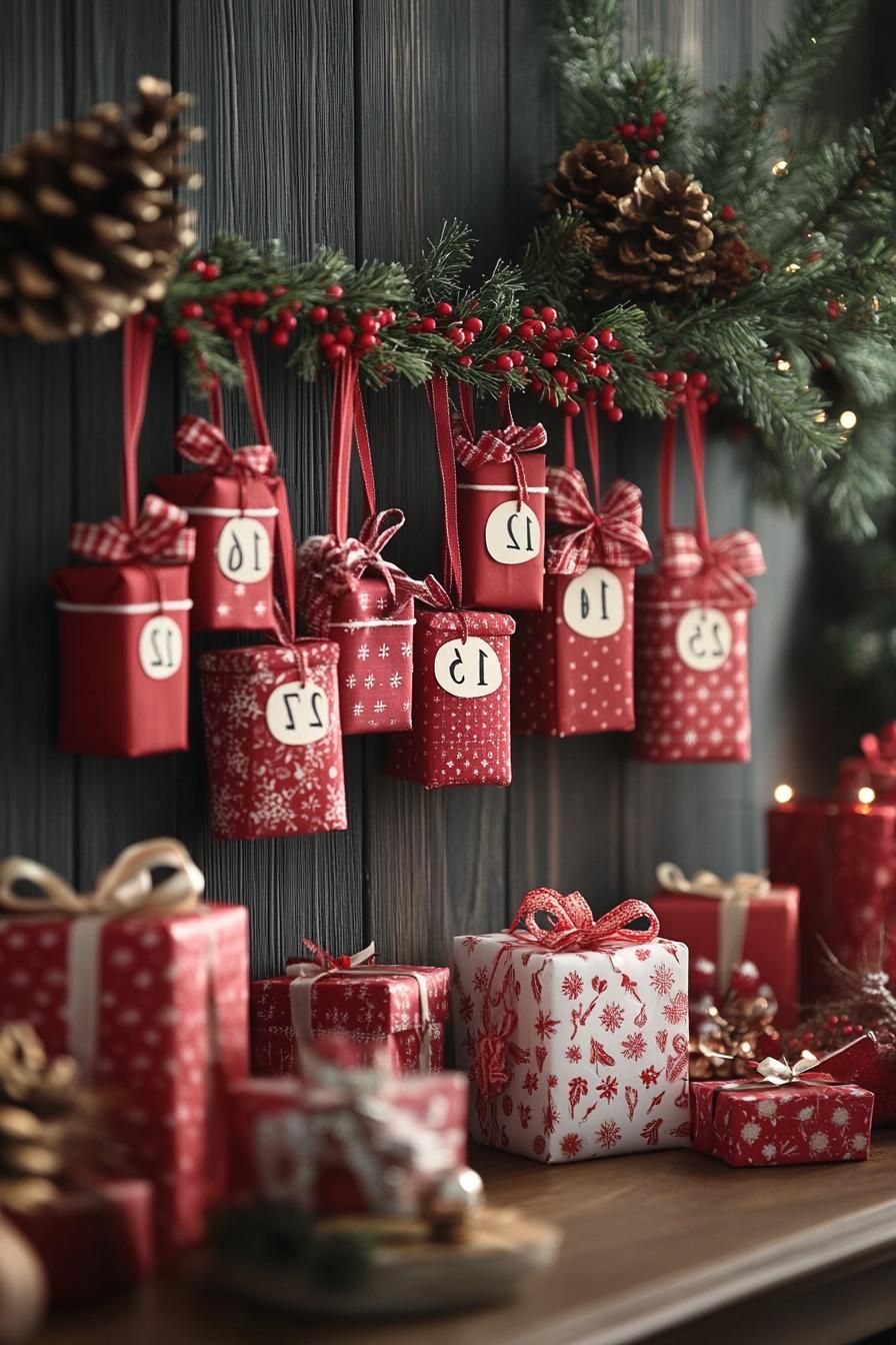 8. Festive Red & White Advent Calendars-2