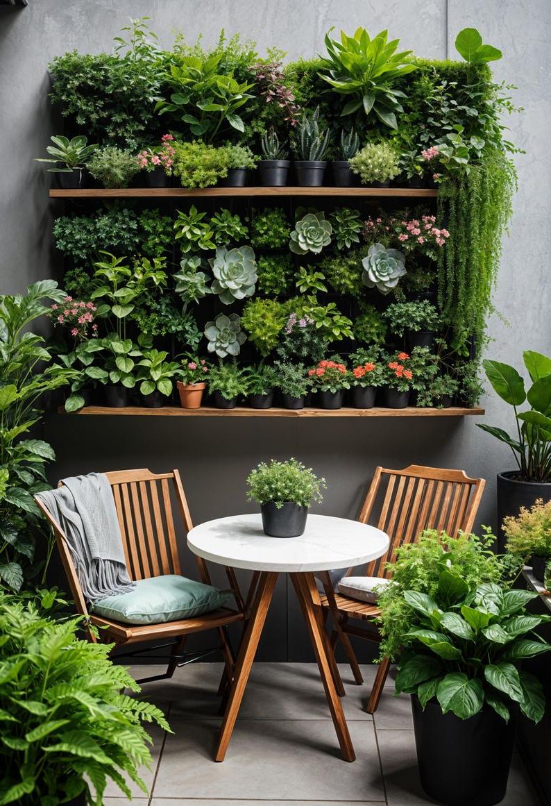 25 Stunning Small Garden Layout Ideas 11 4. Innovative Vertical Garden Concept-0