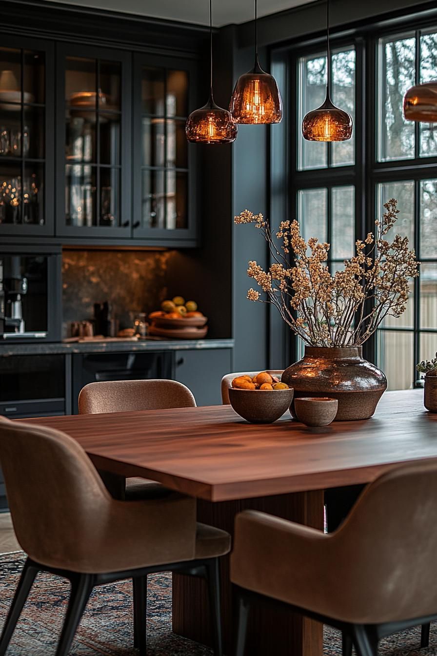 23 Stunning Mid-Century Modern Dining Tables You’ll Adore 6 2. Walnut & Earth-Toned Elegance-0