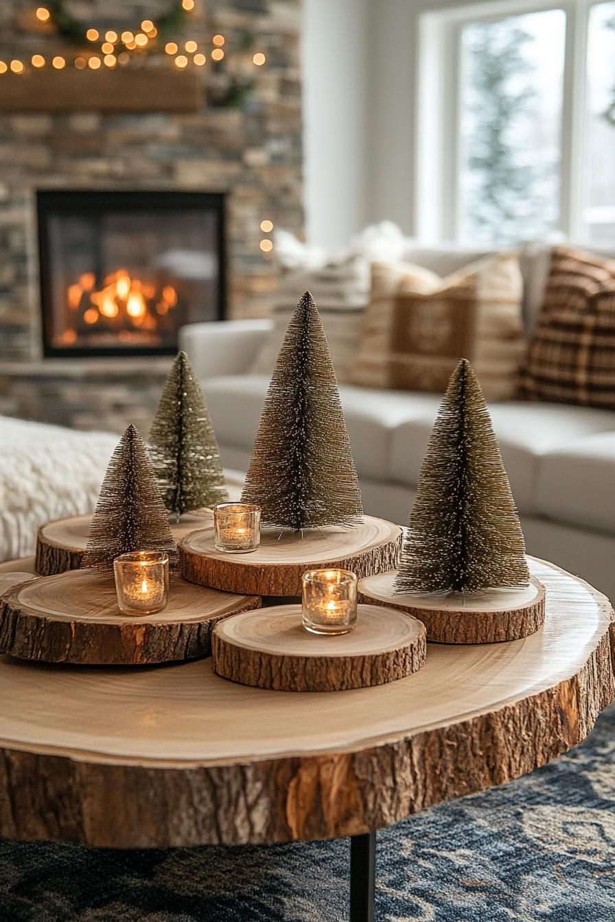 12. Wood Slice Christmas Tree Chargers-1