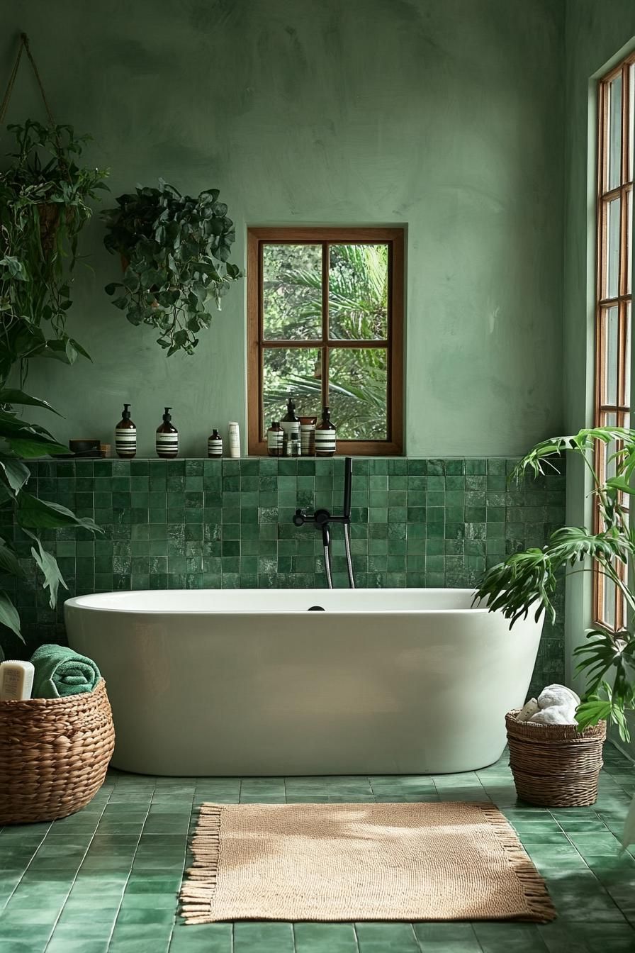 2. Sage Green Bathroom Design Trends-3