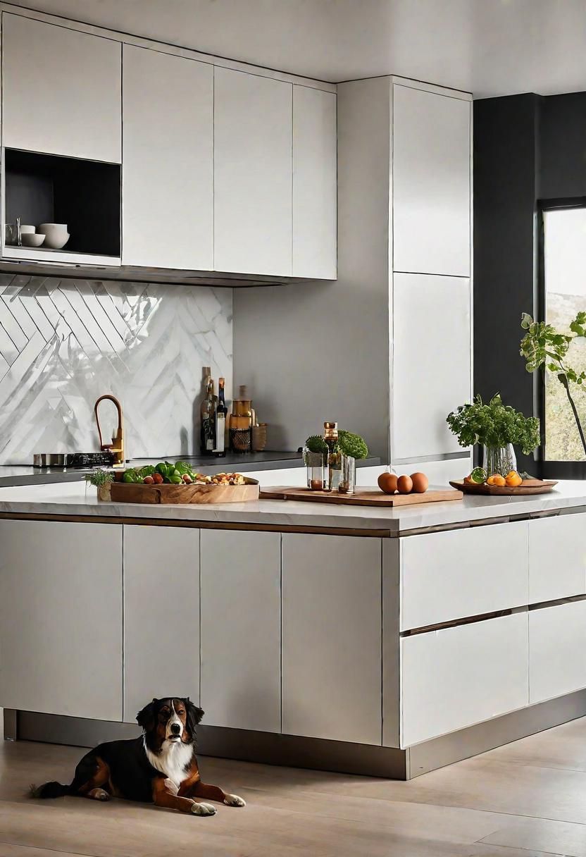 39 Cutting-Edge Modern Kitchen Design Ideas: Contemporary Style 48 37. Pet-Friendly Kitchen Design-0