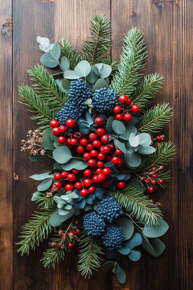 15. Indigo and Green Festive Foliage-1
