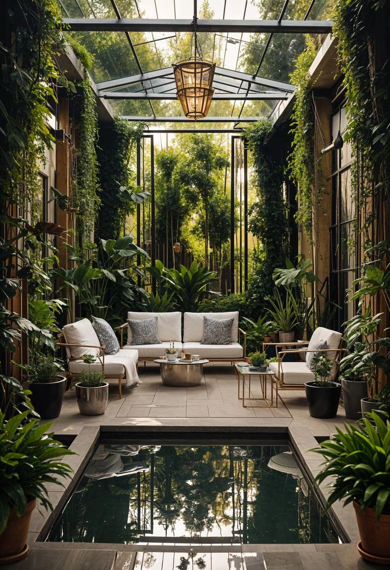 25 Stunning Small Garden Layout Ideas 44 19. Chic Art Deco Garden Design-0