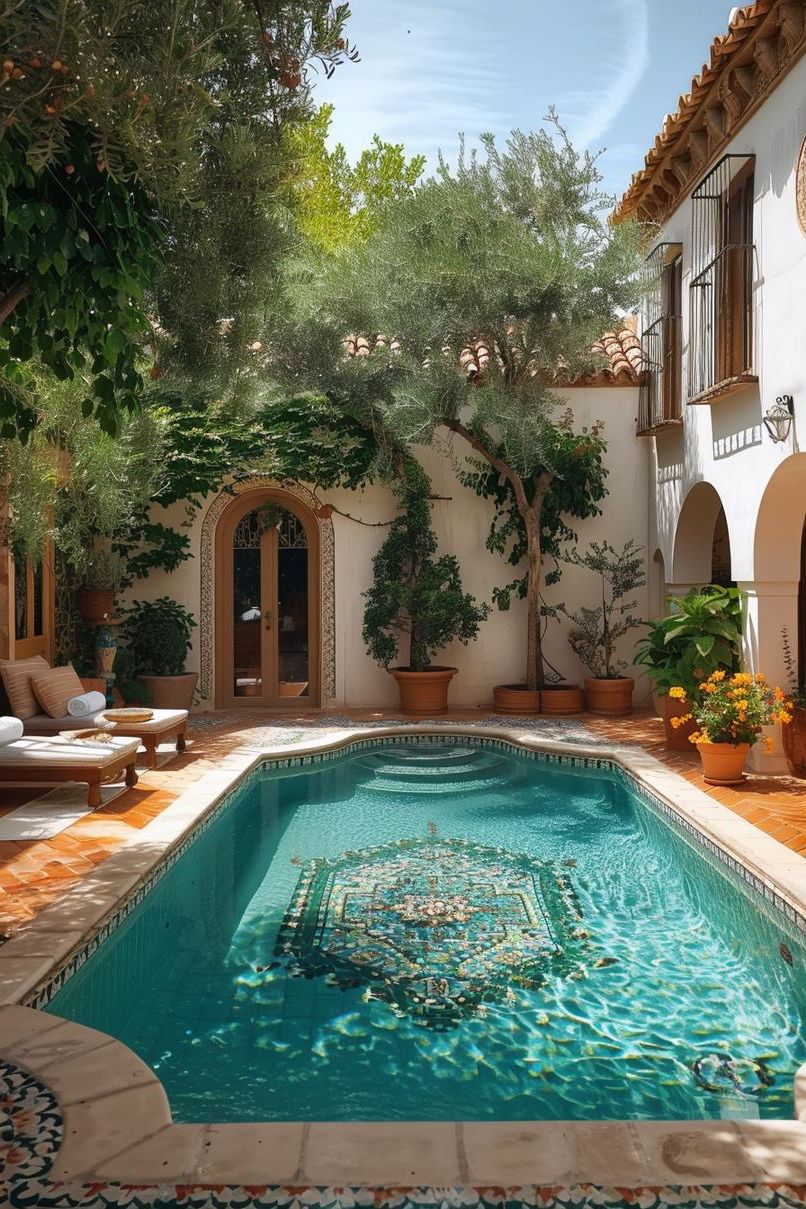 21 Stunning Small Pool Design Ideas For Tiny Backyards 20 7. Exotic Pool Oasis Design Ideas-2