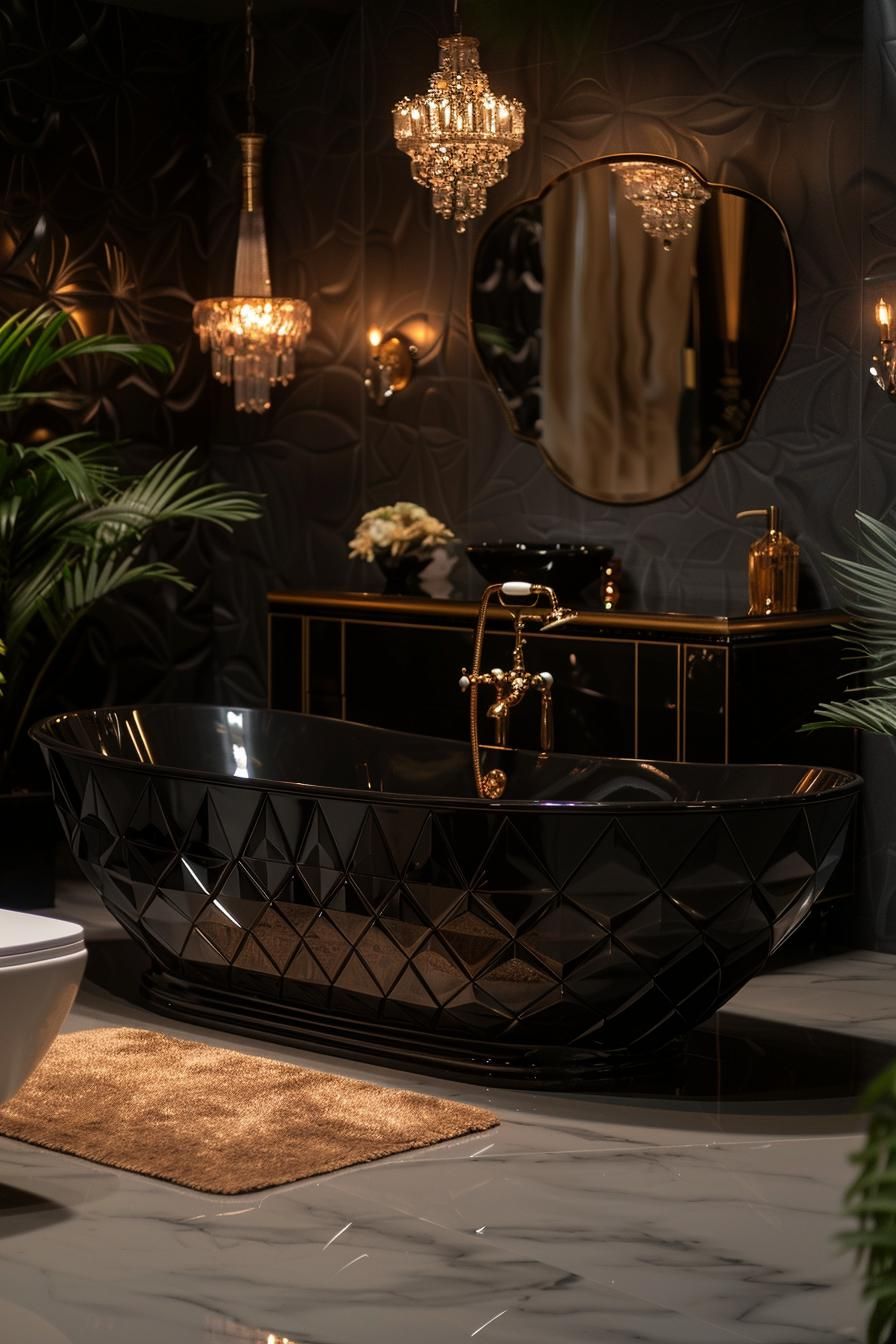 23 Dream Bathrooms to Inspire Your Creative Genius 17 9. Art Deco Luxury Bathrooms-0