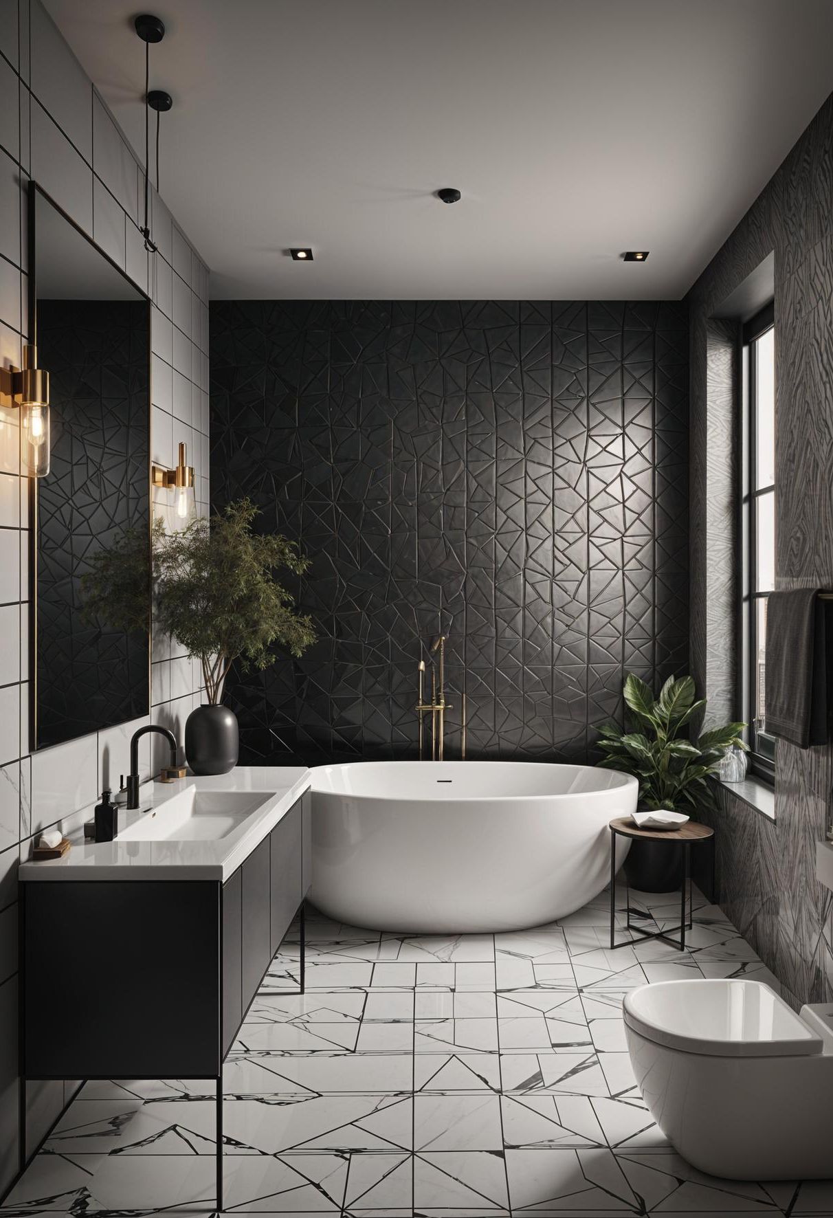 1. Modern Monochrome Wallpaper Designs-0