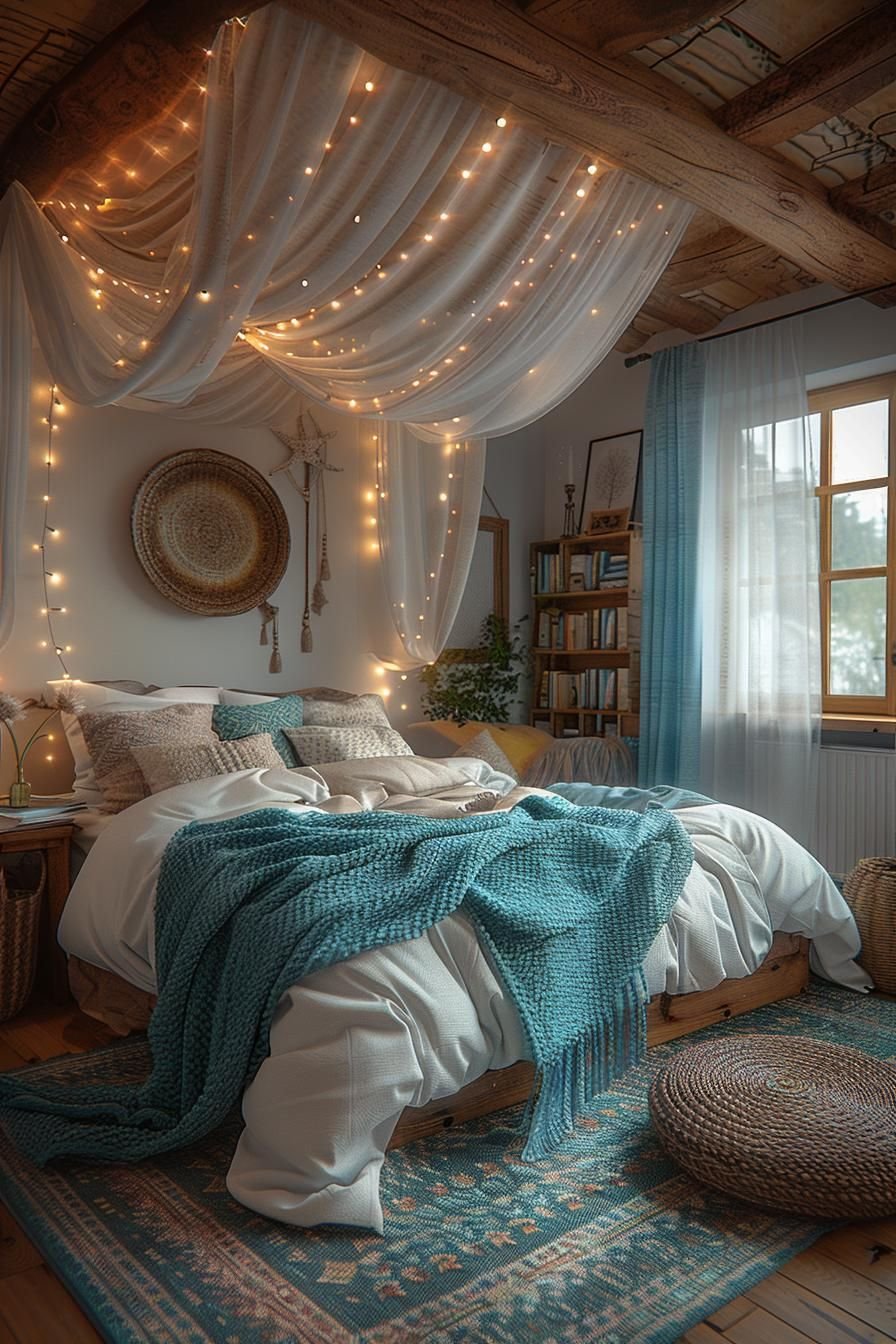 6. Coastal Canopy Bed DIY-0