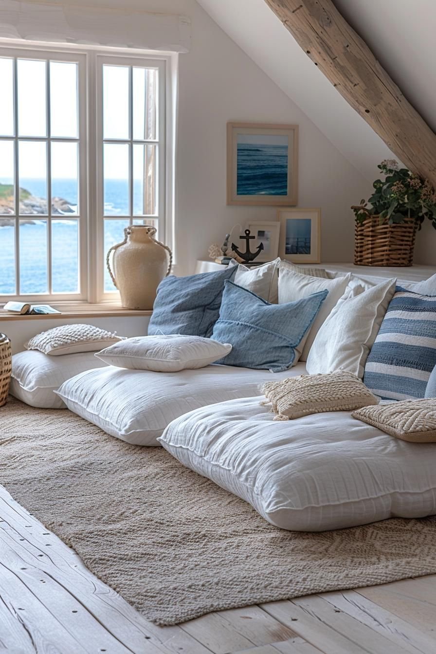20. Casual Coastal Floor Cushions-0