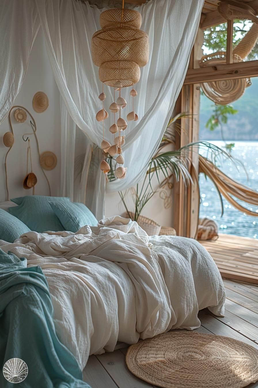 16. Seashell Wind Chime Window Decor-1