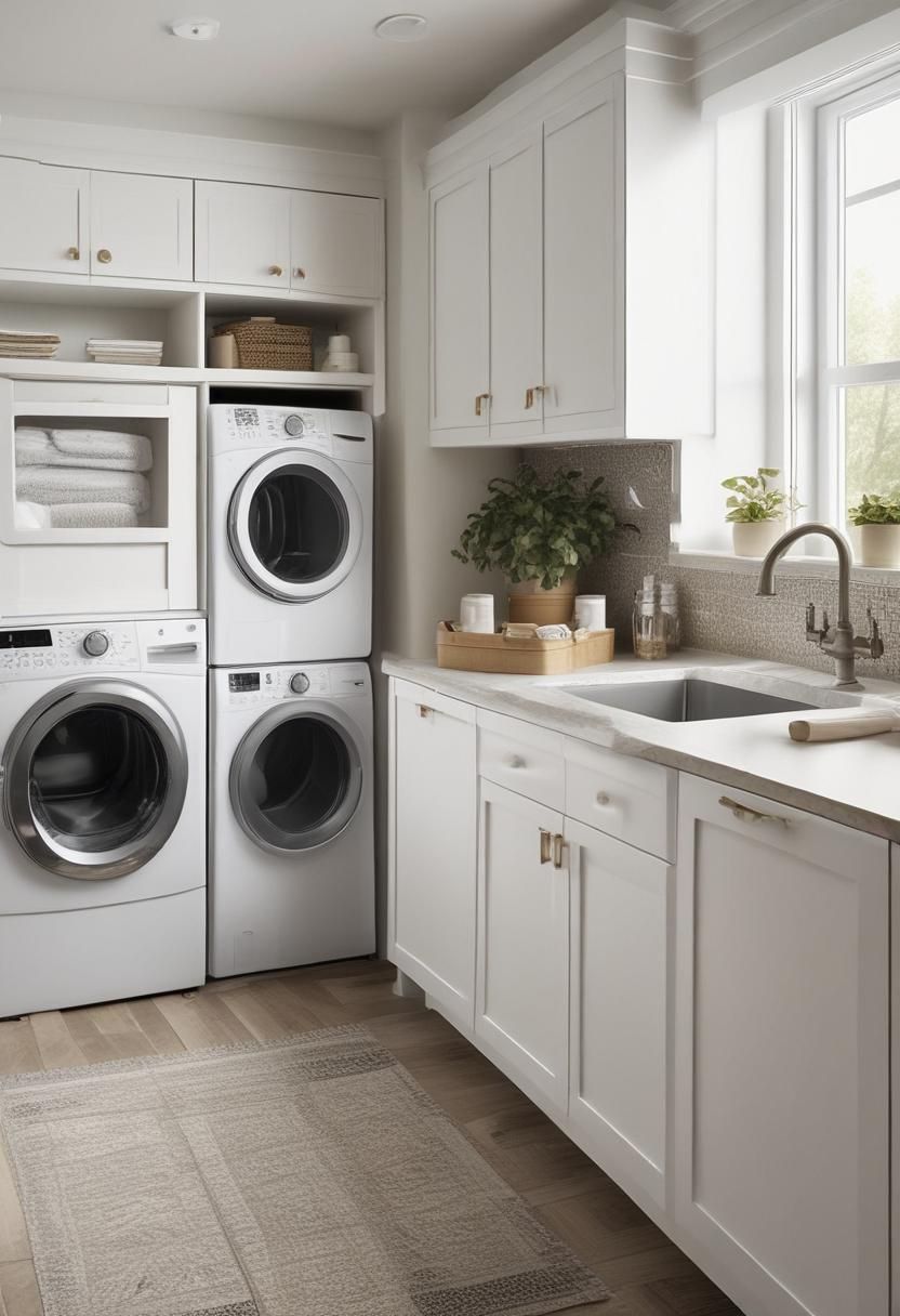 20 Innovative Laundry Room Cabinet Ideas: Stylish Storage Solutions 28 18. Hidden Laundry Basket Drawer-1