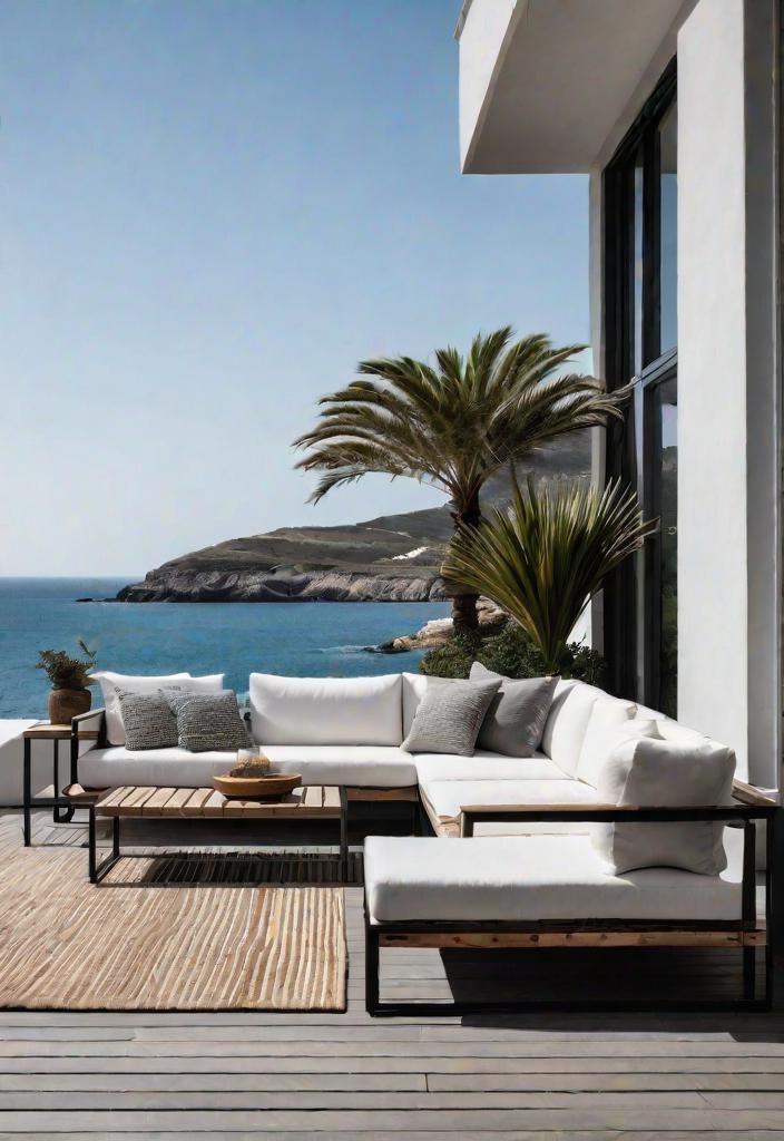 43 Inspiring Coastal Living Room Ideas 31 29. Rugged Coast Outdoor Furniture-0