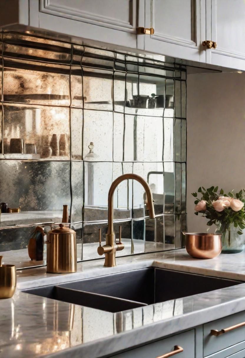 39. Vintage Mirror Backsplash Ideas-0