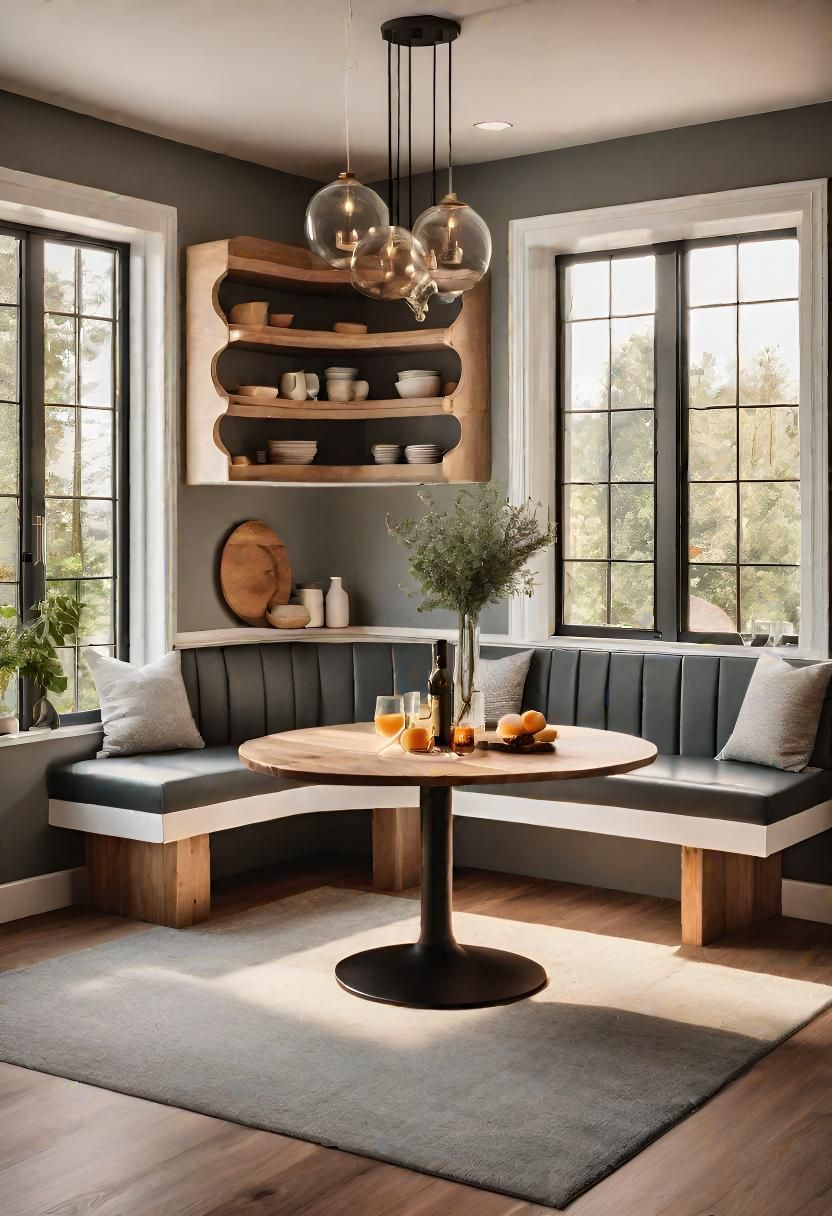 34. Storage Benches for Breakfast Nook-2