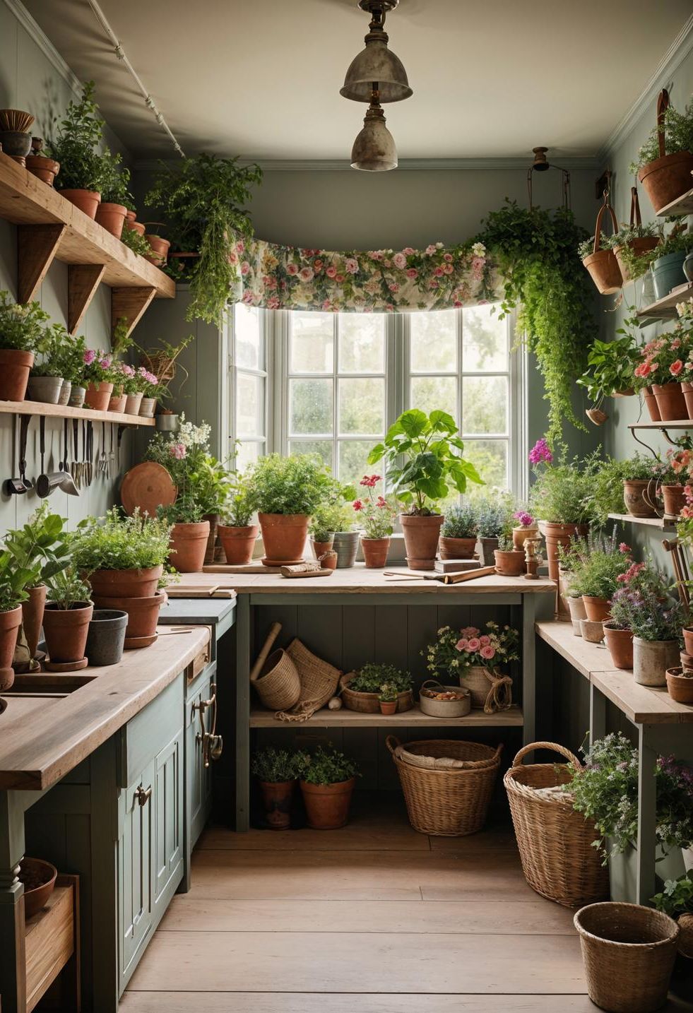 30. Enchanting Potting Shed Corner Decor-0