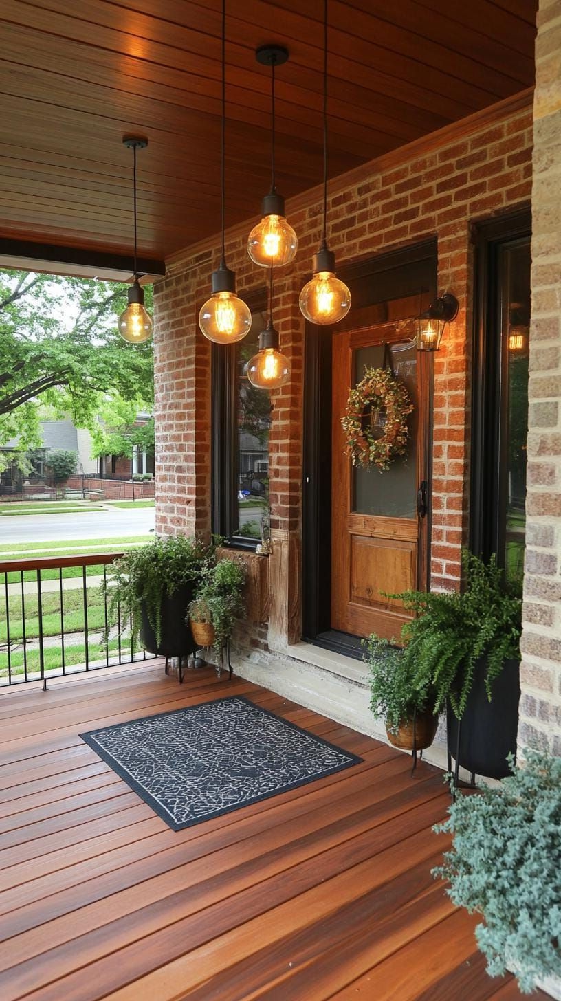 23. Industrial loft using metal and wood tones, modern accents, and Edison bulbs-1
