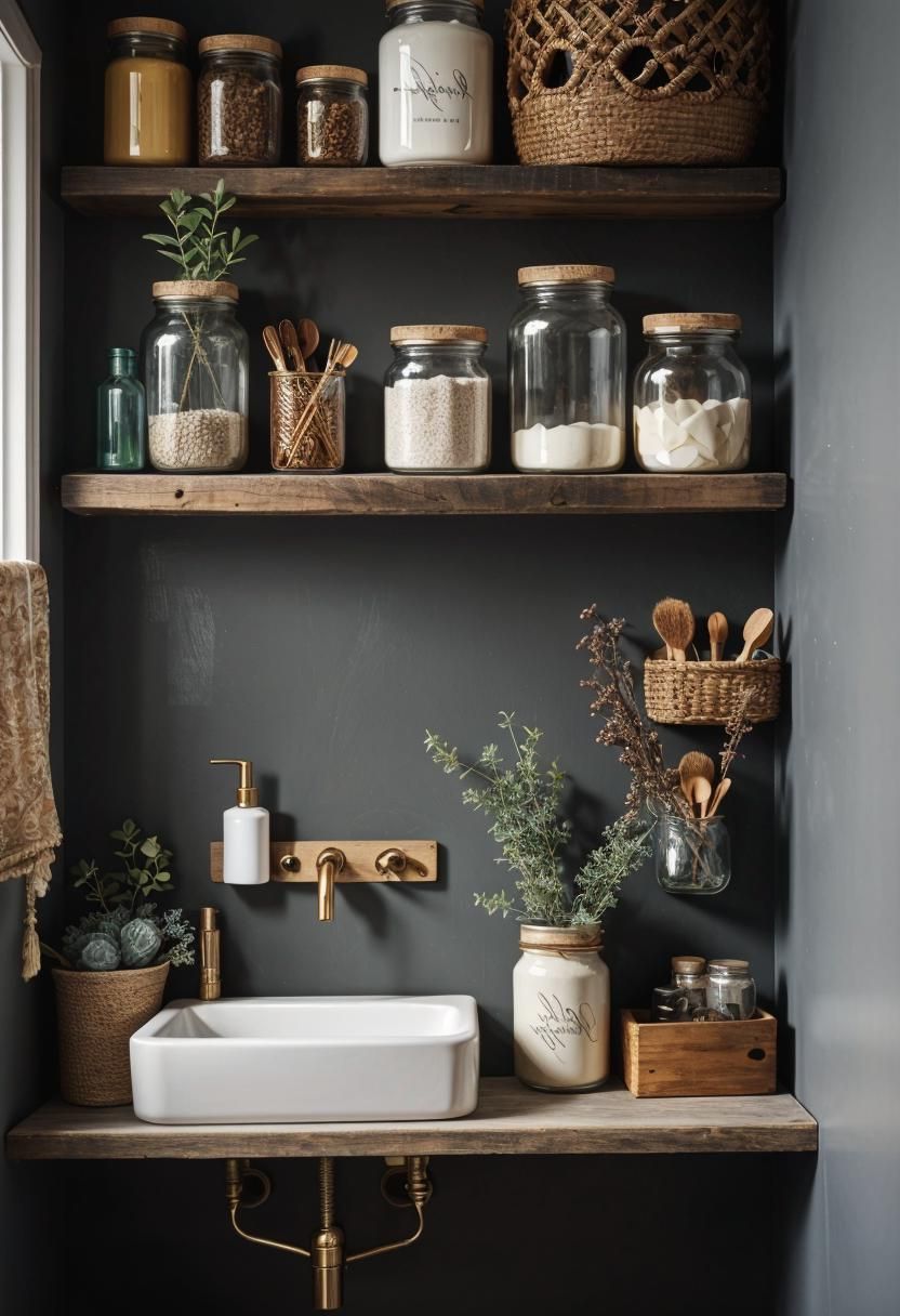 25. Boho Bathroom DIY Organizers-1
