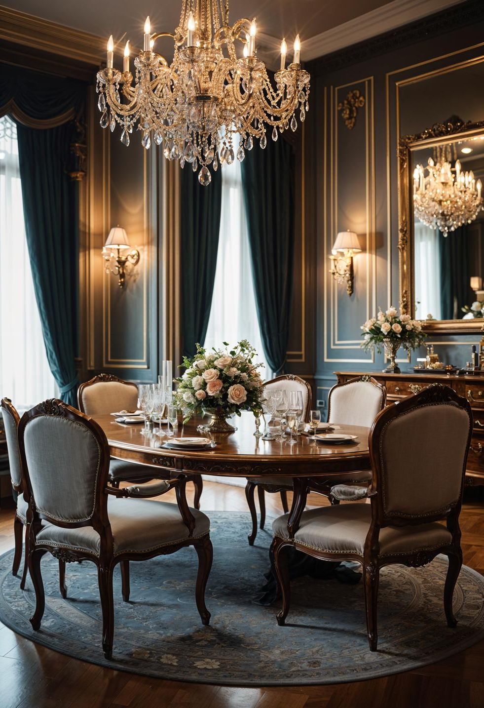 3. Antique Elegance: Classic Dining Decor-0