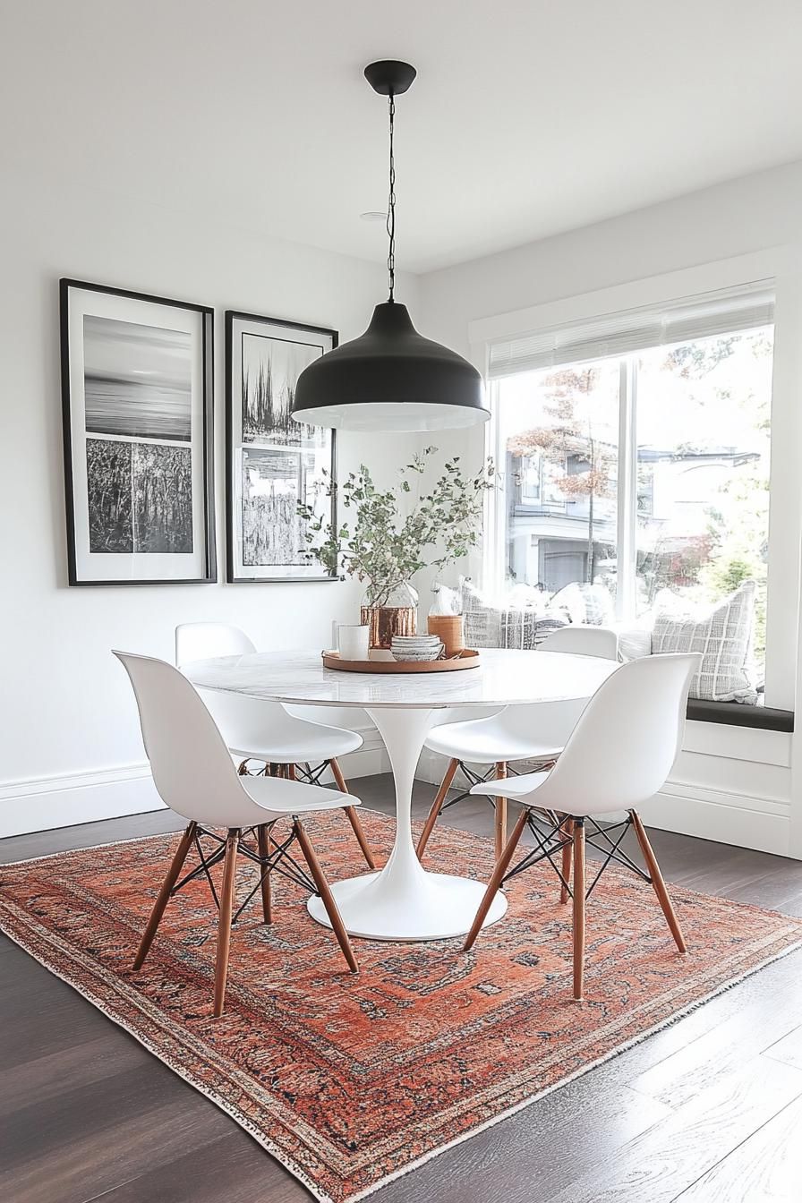 23 Stunning Mid-Century Modern Dining Tables You’ll Adore 33 13. Stylish Dining Area Wall Decor-0