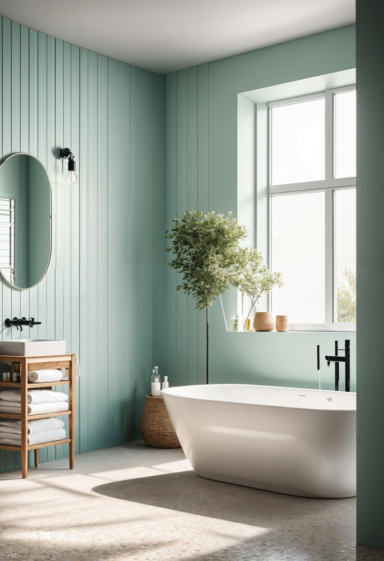 11. Minty Fresh Bathroom Paint Ideas-2