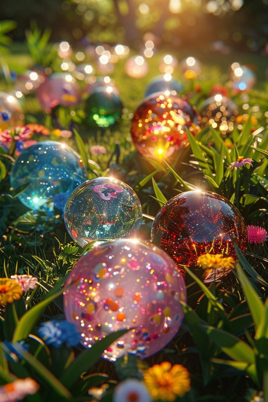31 Creative Garden Art Ideas for A Stunning Outdoor Oasis 28 19. Glass Globe Garden Decor-0