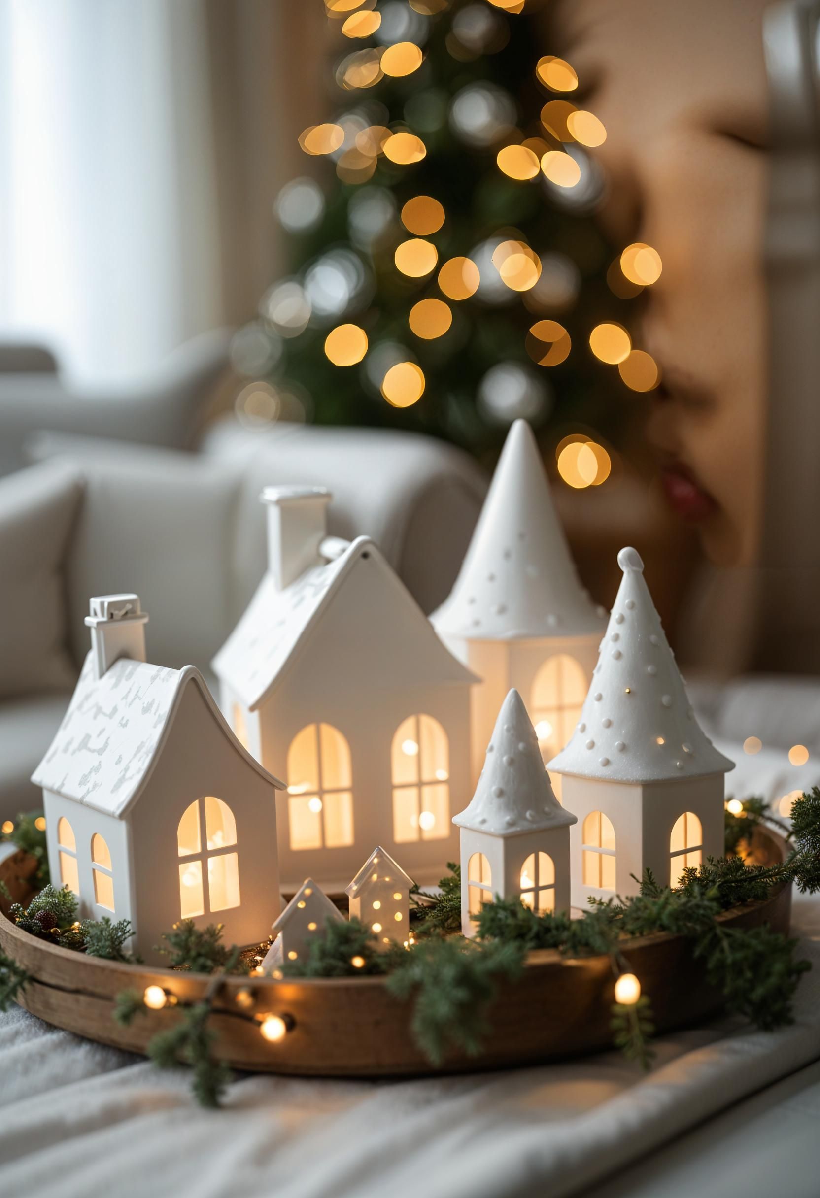 3. Festive Ceramic House Display-1