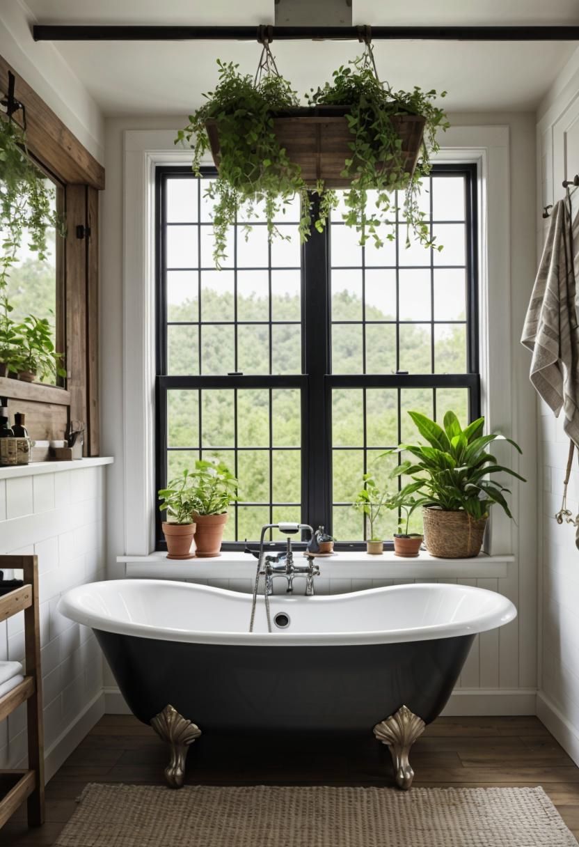 12. Rustic Tub Shower Caddy Combo-0