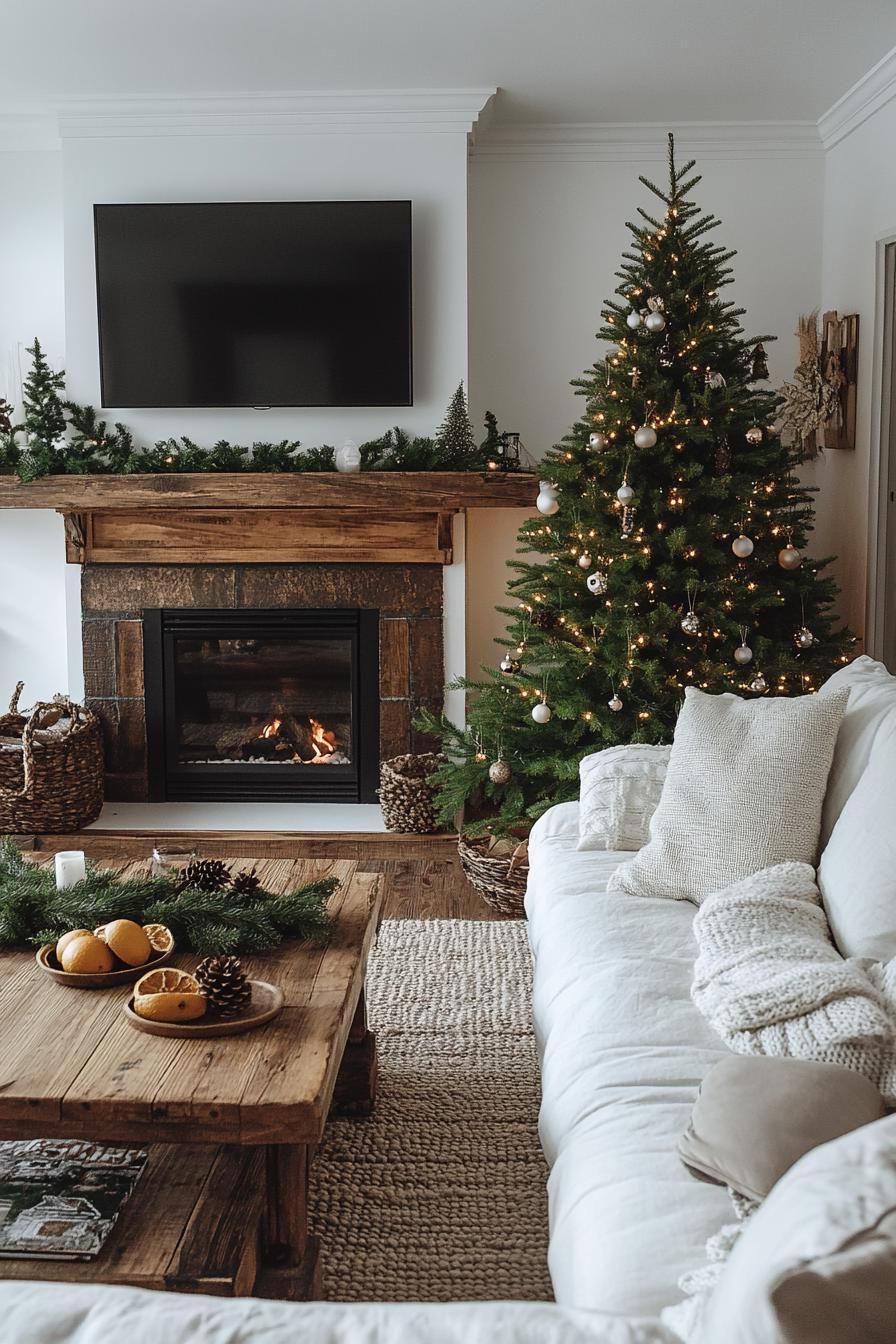 20 Minimalist Christmas Decor Ideas You’ll Love in 2025 10 3. Simple Christmas Tree Decor Ideas-2