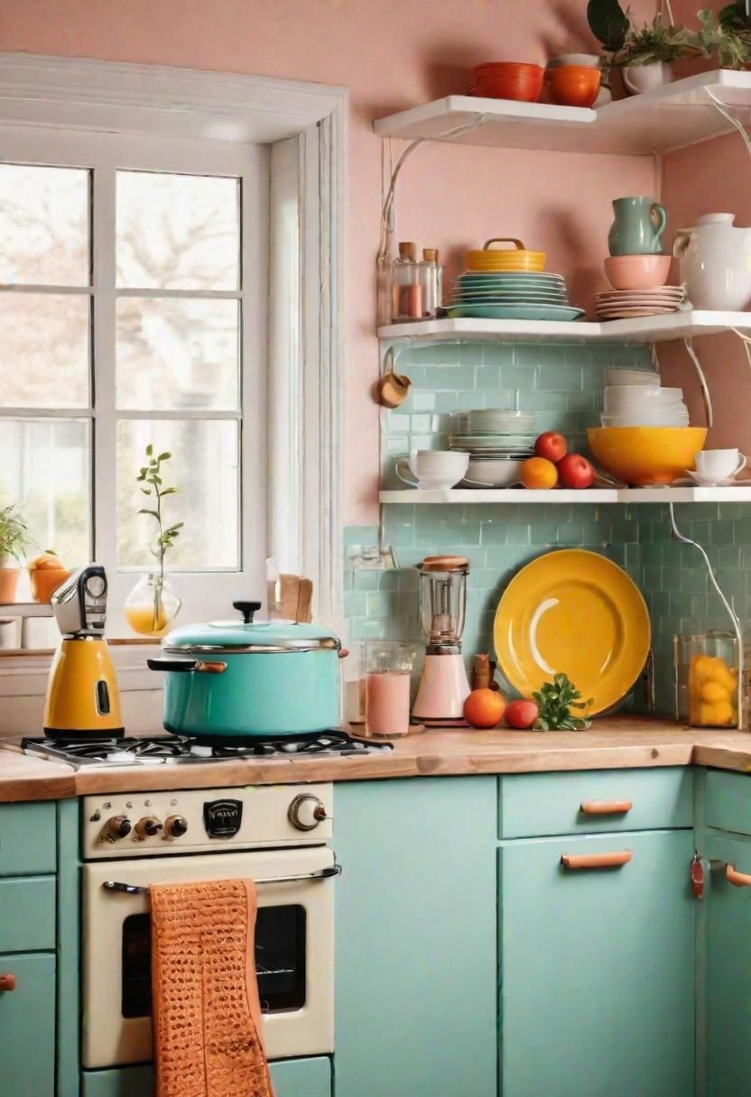 6. Retro Colorful Kitchen Appliances-0