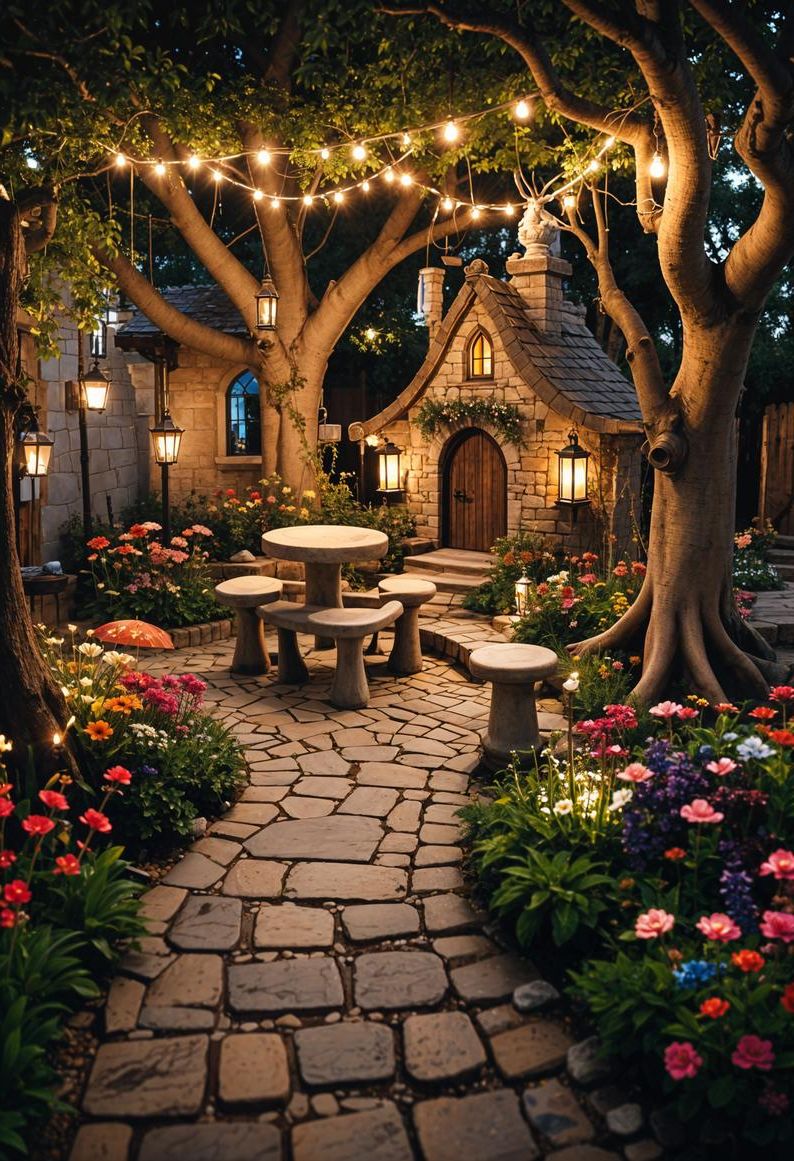 25 Stunning Small Garden Layout Ideas 23 10. Whimsical Miniature Garden Design-0