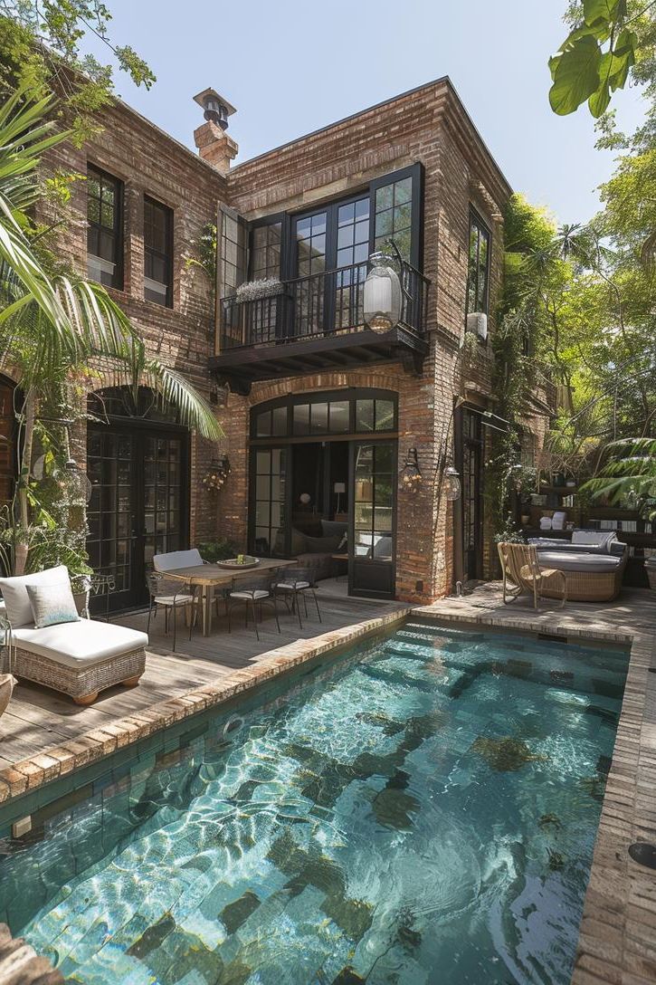 21 Stunning Small Pool Design Ideas For Tiny Backyards 37 14. Urban Oasis Pool Design-0