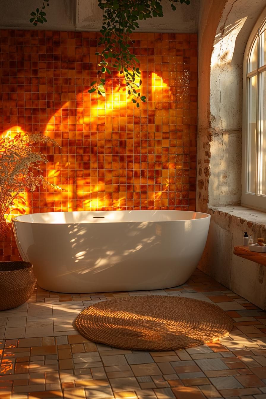 4. Warm Sunset Mosaic Tiles Section-0