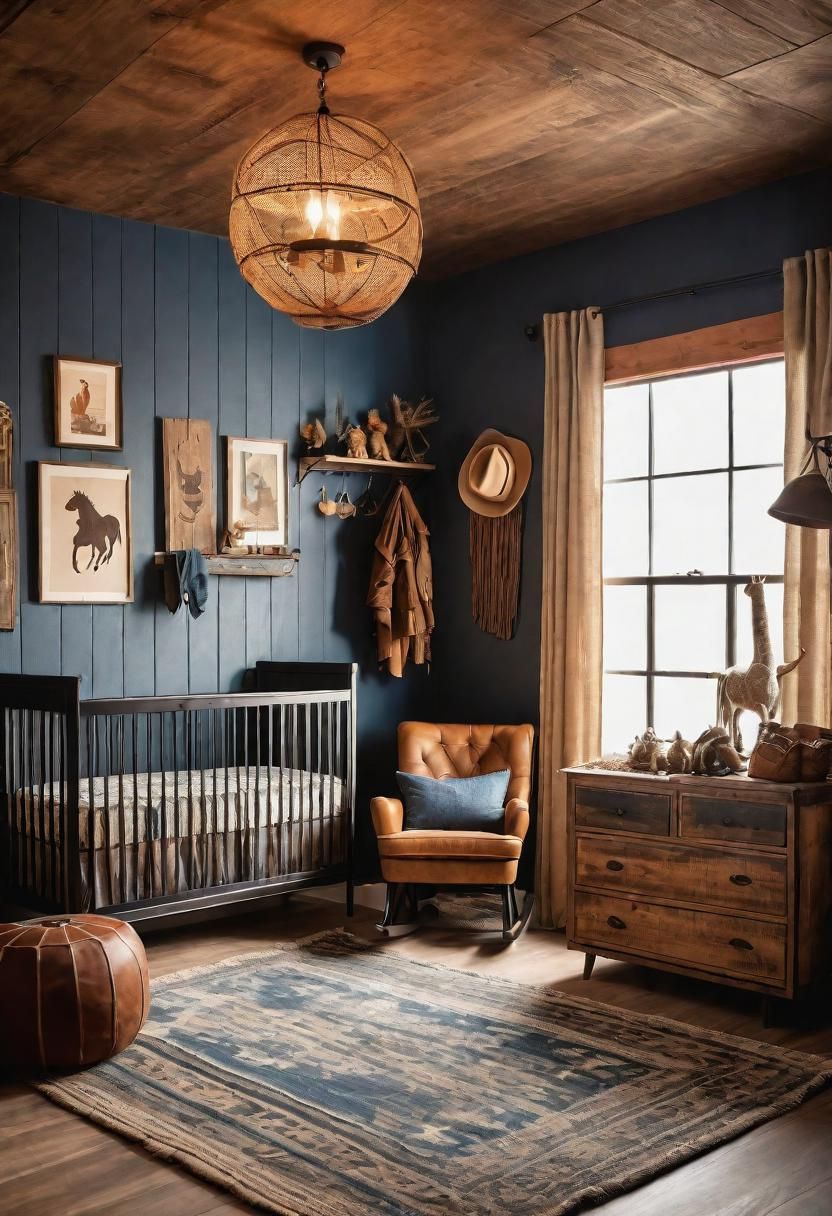 29 Serene Gender-Neutral Nursery Designs: Stylish & Inclusive Spaces for Every Baby 26 22. Western-inspired Gender-Neutral Nursery-0