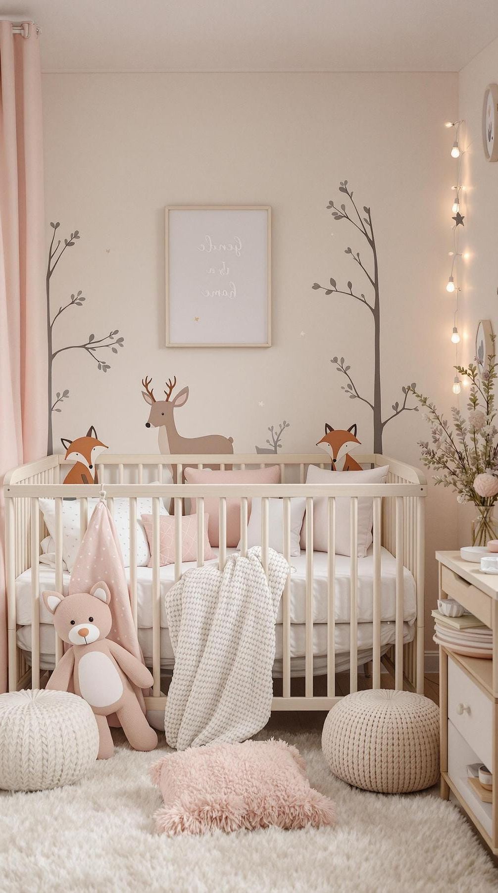 2. Whimsical Woodland Creatures with Muted Pastels and Soft Textiles-0