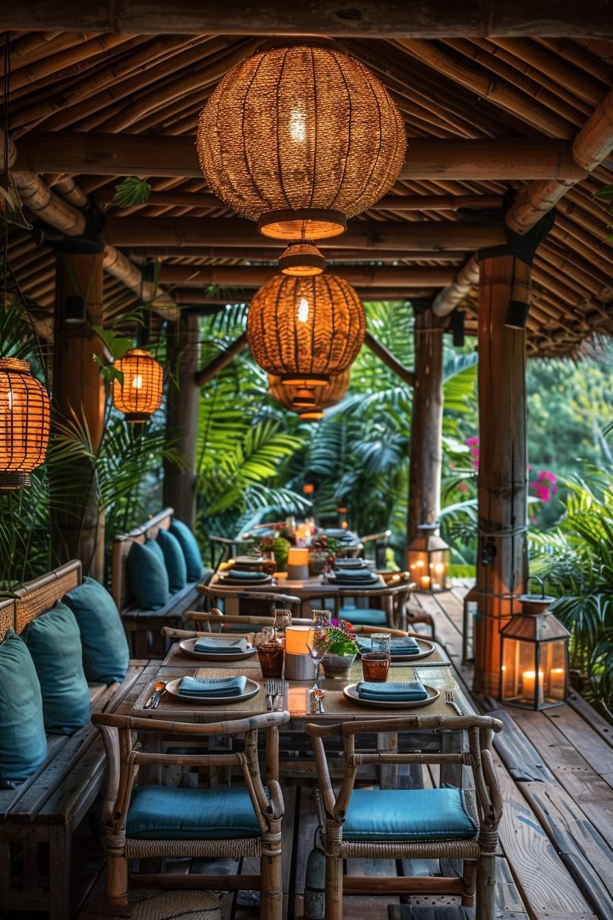 19 Unique Patio Roof Extension Ideas For A Stunning Backyard 16 5. Tropical Patio Roof Extensions-1