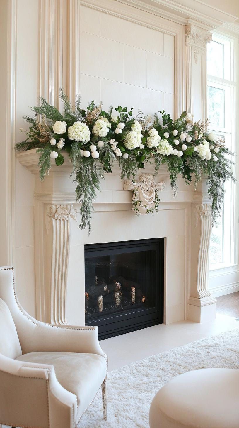 19 Best Winter Mantle Decor Ideas To Cozy Up Your Home In 2025 48 18. Mistletoe Mastery: Style Inspiration-2