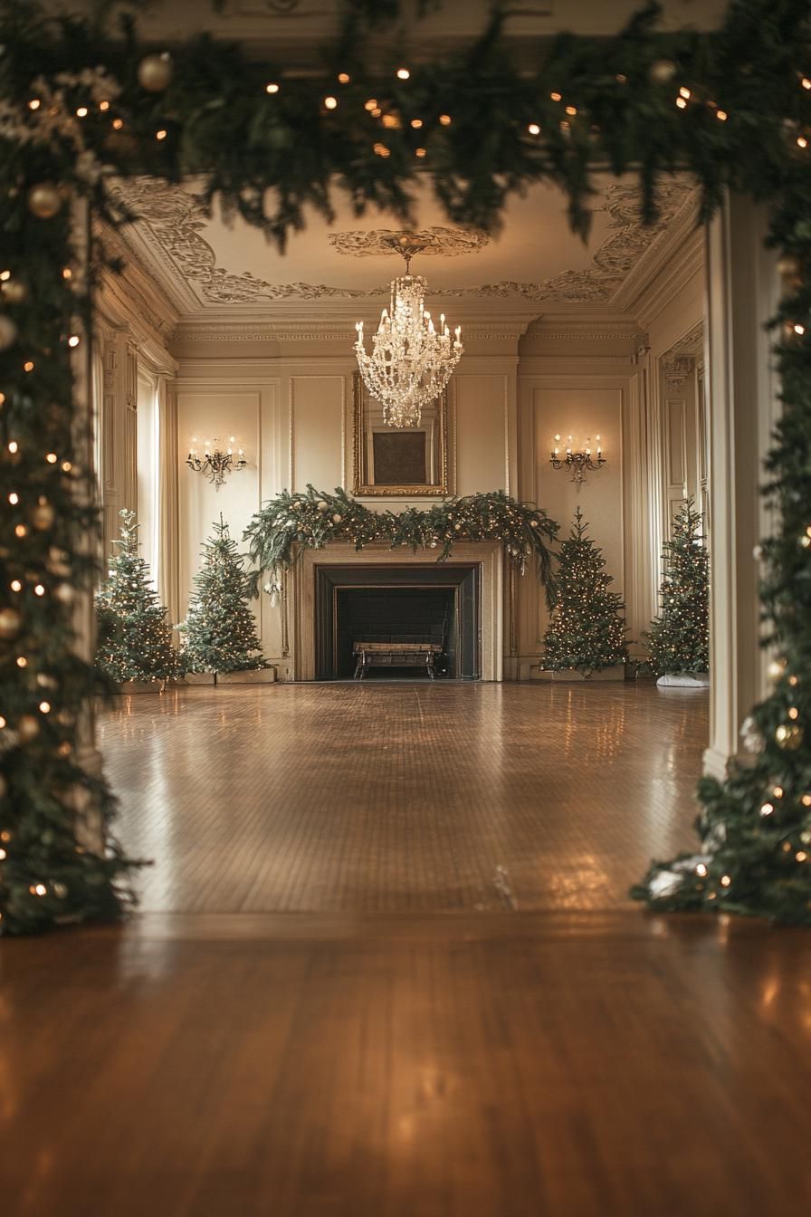 13. Festive Fireplace Garland Display-0