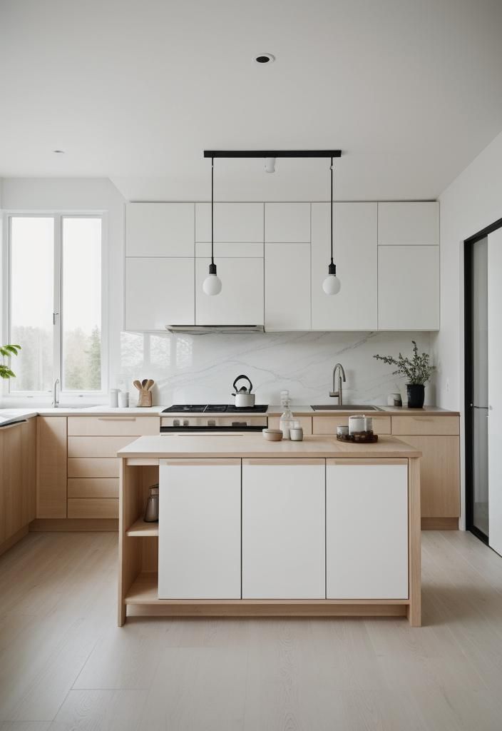 14. Minimalist Scandinavian Kitchen Island-0