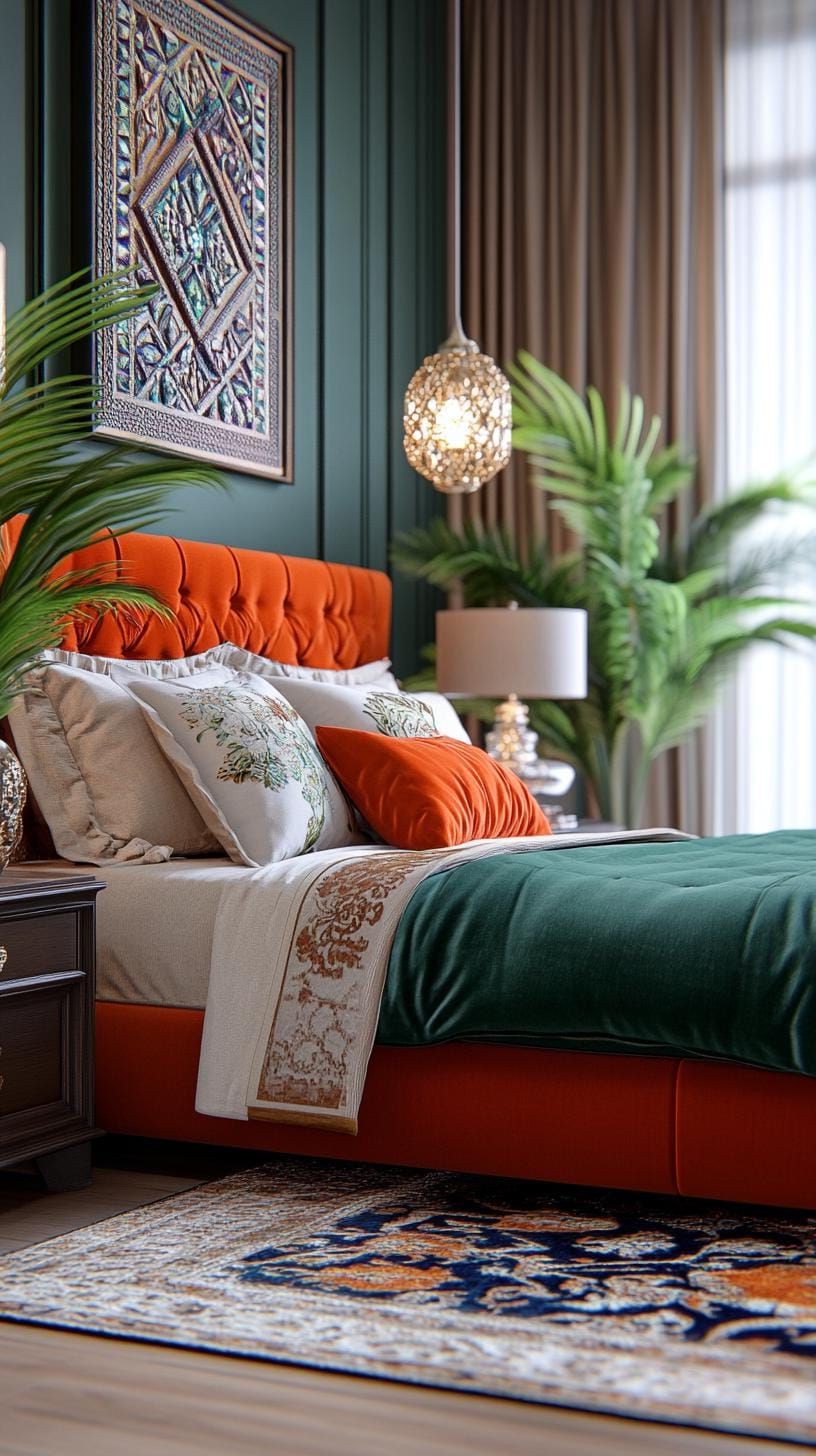 21 New Bedroom Ideas for Your 2025 Refresh 56 20. Velvet bedding with dark wall colors for a moody look-0