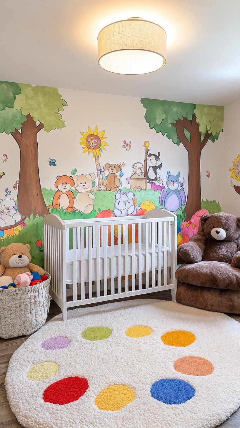 16. Storybook Enclave with Illustrated Murals and Soft Plushes-2