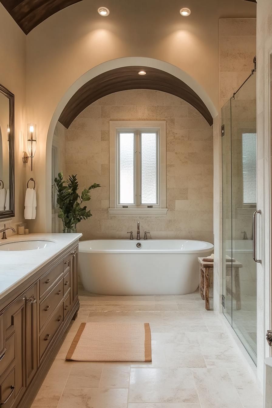 1. Curved Archways in Bathroom Design-2