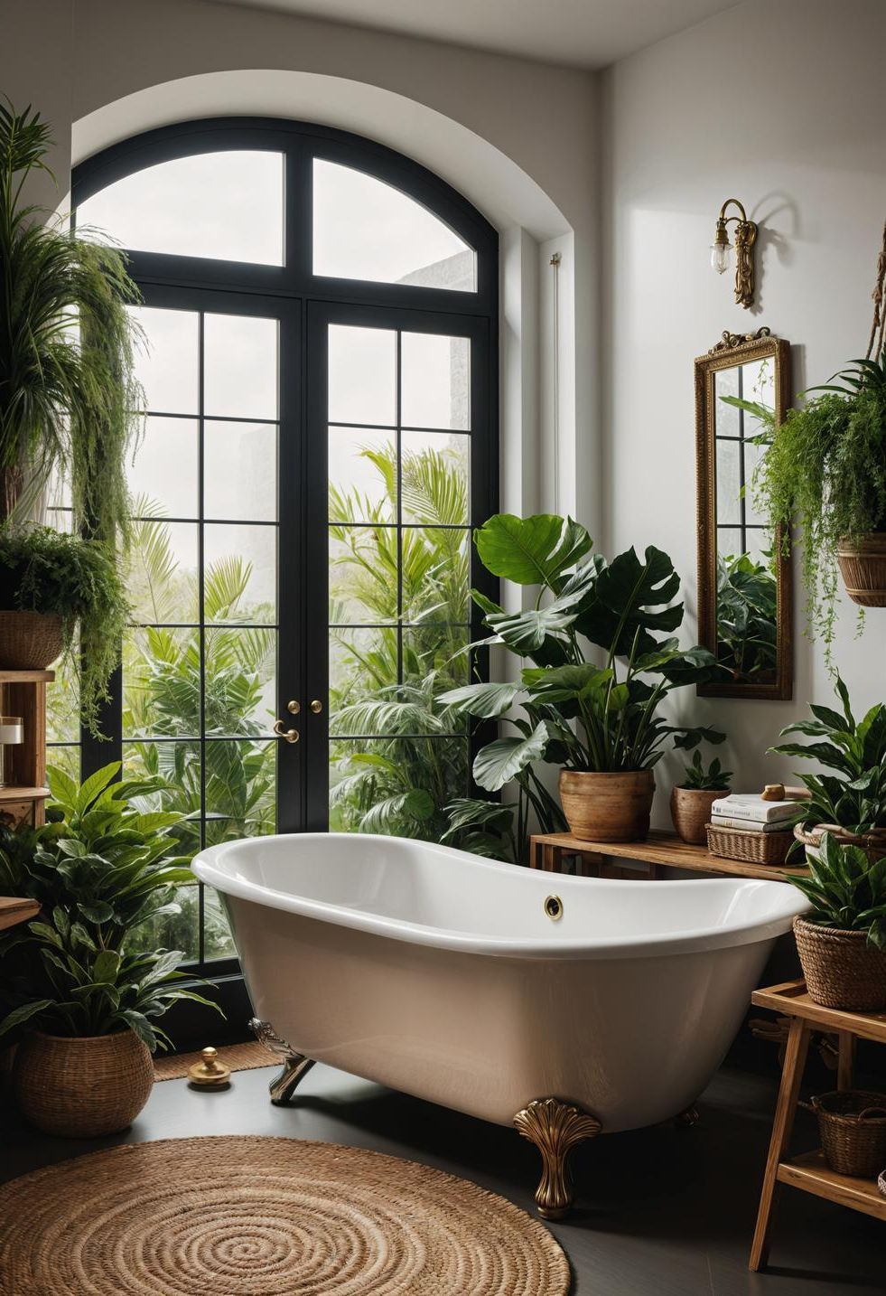 22. Relaxing Bathtub Tray with Plants-0